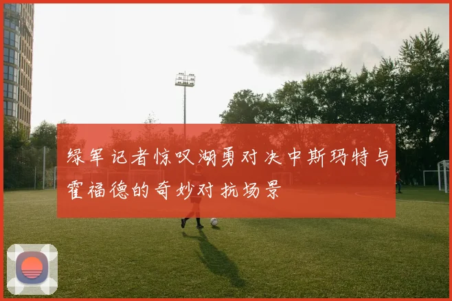 绿军记者惊叹湖勇对决中斯玛特与霍福德的奇妙对抗场景