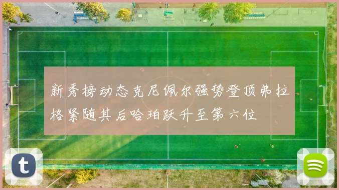 新秀榜动态克尼佩尔强势登顶弗拉格紧随其后哈珀跃升至第六位